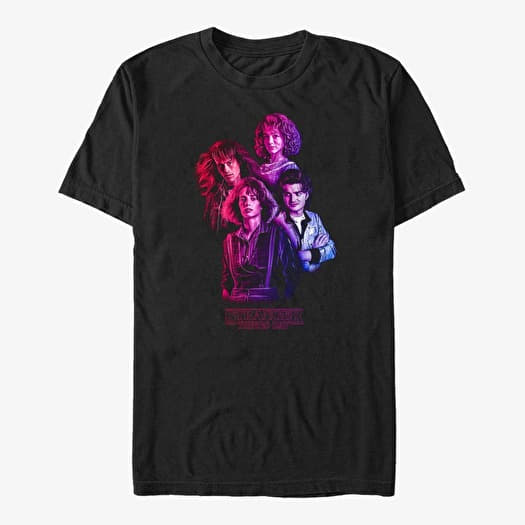 T-shirt Merch Netflix Stranger Things - Gradient Group Unisex T-Shirt Black