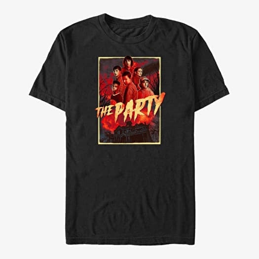 T-shirt Merch Netflix Stranger Things - The Party Unisex T-Shirt Black