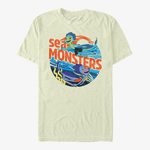 Tricou Merch Pixar Luca - Sea monster circle Unisex T-Shirt Natural