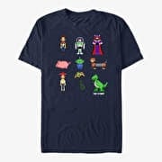 Merch Pixar Toy Story 1-3 - Pixel Story Unisex T-Shirt Navy Blue