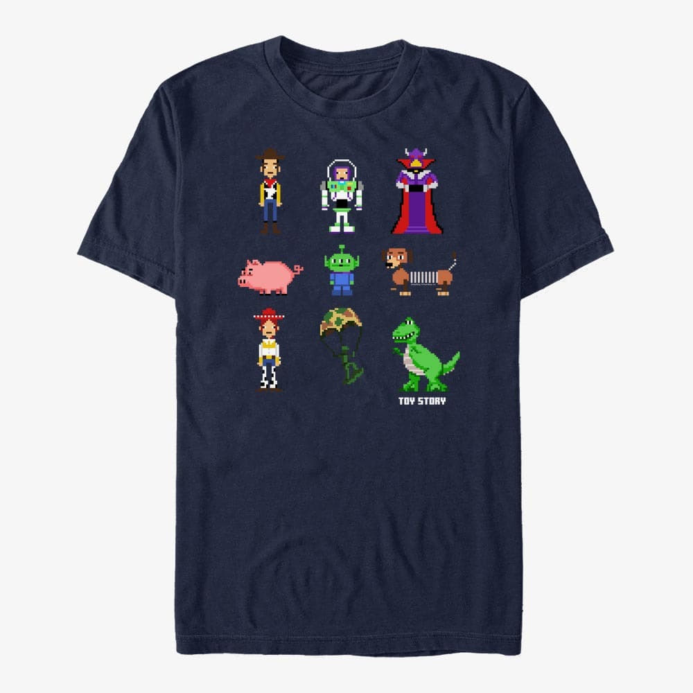 T-shirts Merch Pixar Toy Story 1-3 - Pixel Story Unisex T-Shirt Navy Blue