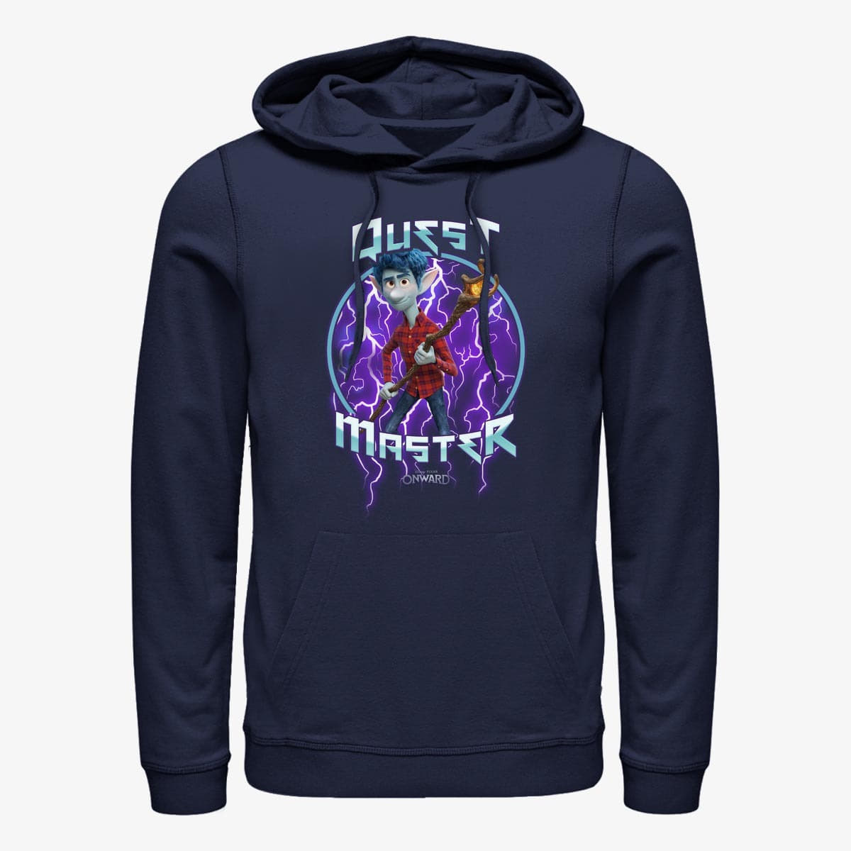 Hupparit ja collegepaidat Merch Pixar Onward - Quest Master Unisex Hoodie Navy Blue