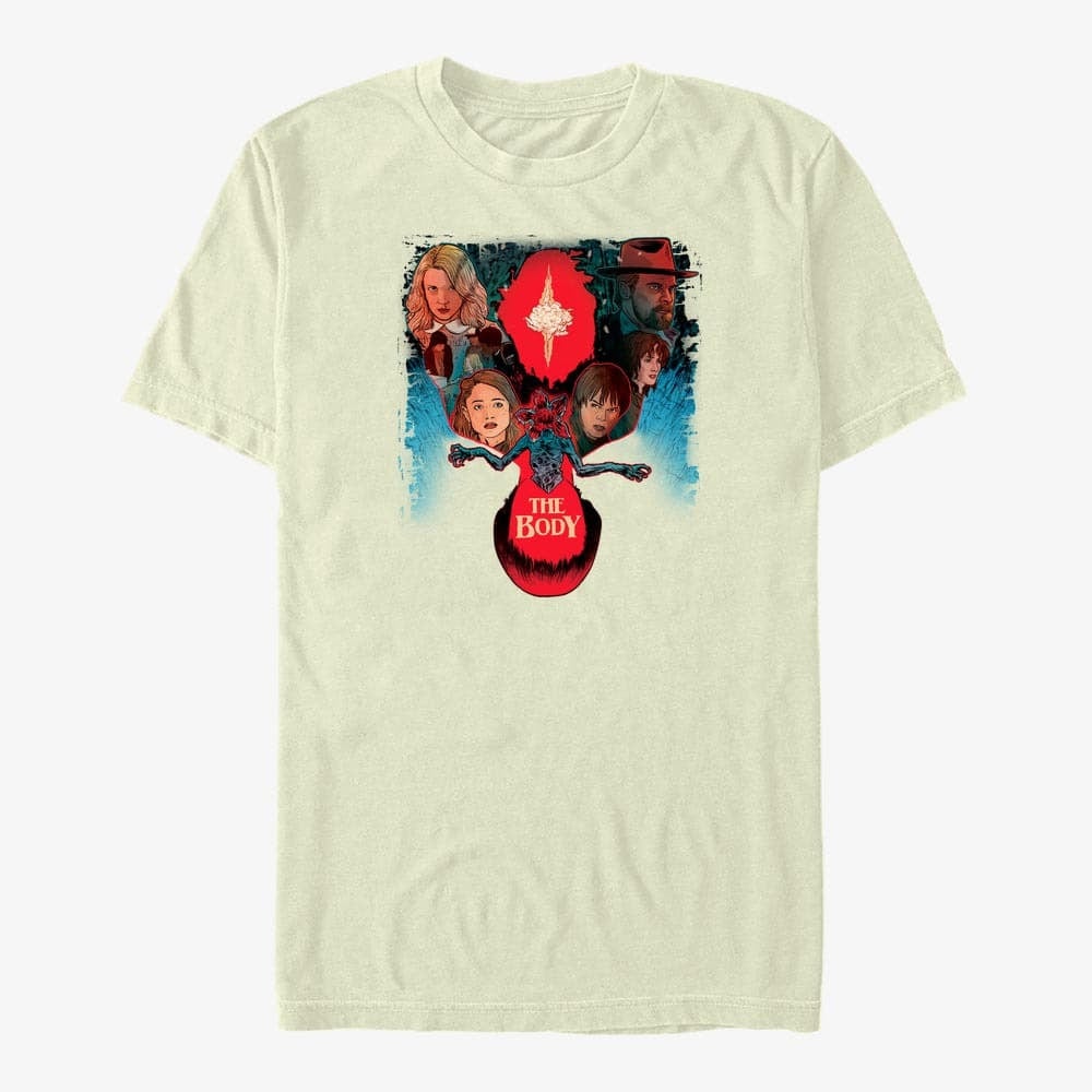 T-Shirts Merch Netflix Stranger Things - Body Poster Unisex T-Shirt Natural