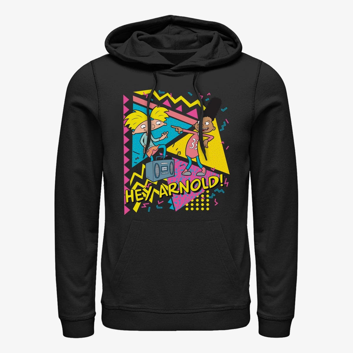 Kapucnis pulóverek és pulcsik Merch Paramount Hey Arnold - Hey Arn Unisex Hoodie Black