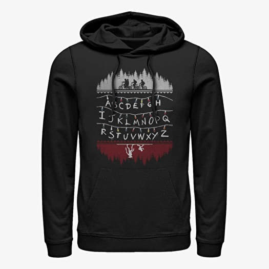 Merch Netflix Stranger Things - Alphabet Lights Unisex Hoodie Black