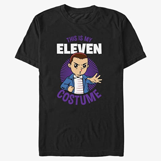T-shirt Merch Netflix Stranger Things - Eleven Costume Unisex T-Shirt Black