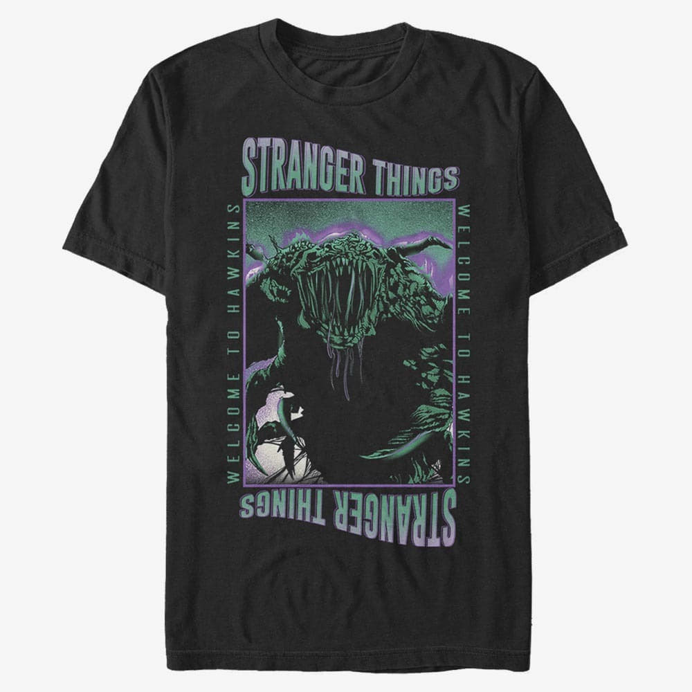 T-krekli Merch Netflix Stranger Things - Monster Things Unisex T-Shirt Black