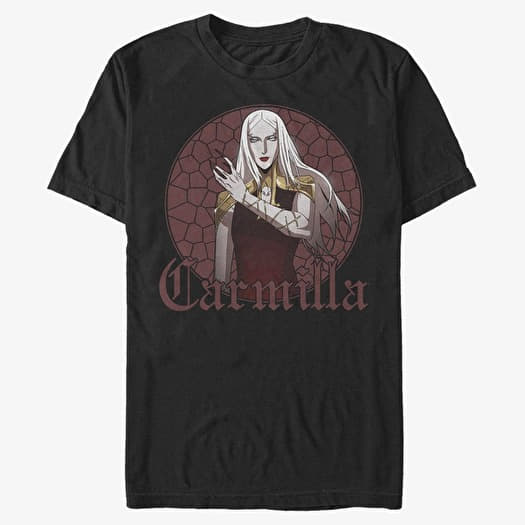 Maglietta Merch Netflix Castlevania - Stained Glass Carmilla Unisex T-Shirt Black