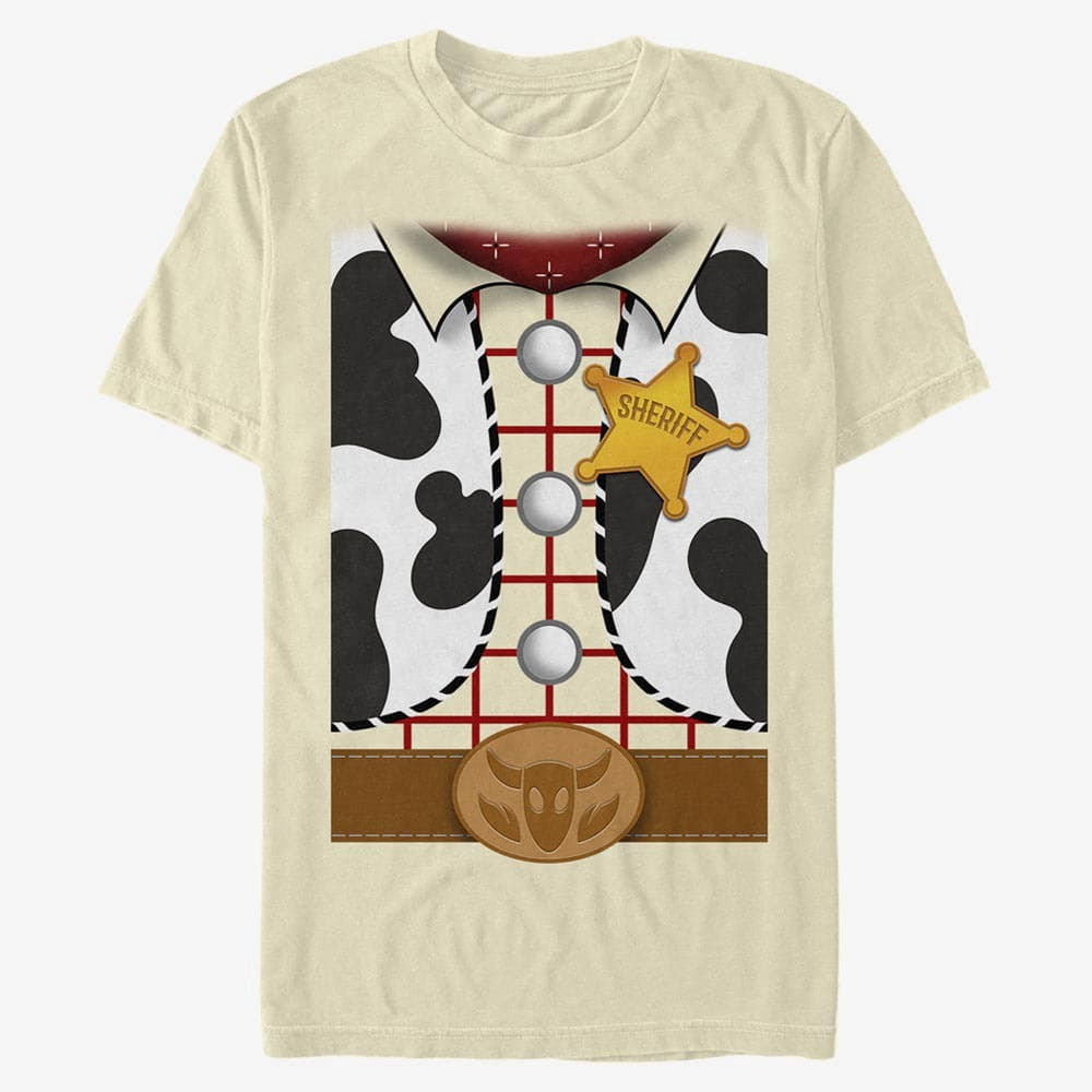 Trička Merch Pixar Toy Story - Woody Suit Unisex T-Shirt Natural