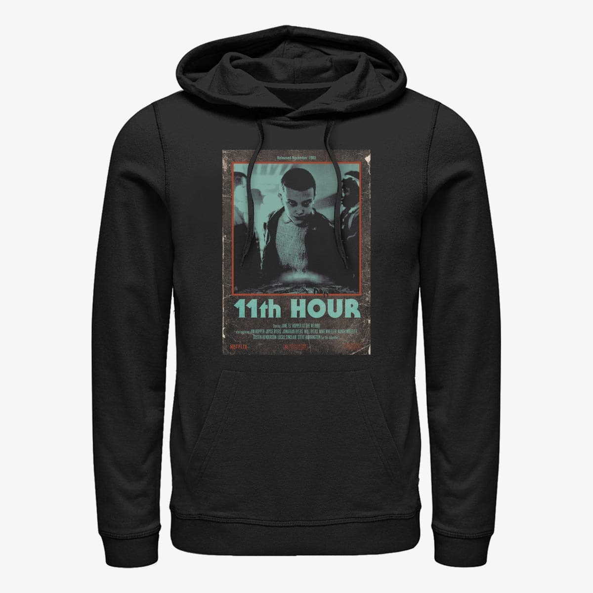 Felpe Merch Netflix Stranger Things - 11th Hour Unisex Hoodie Black