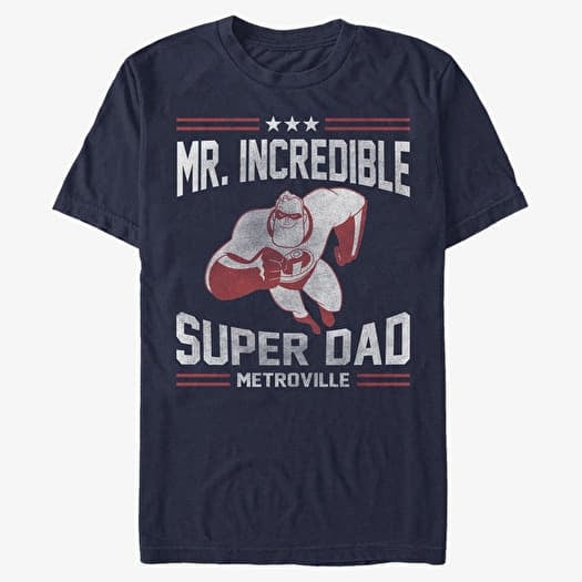 Póló Merch Pixar Incredibles - Sporty Super Dad Unisex T-Shirt Navy Blue