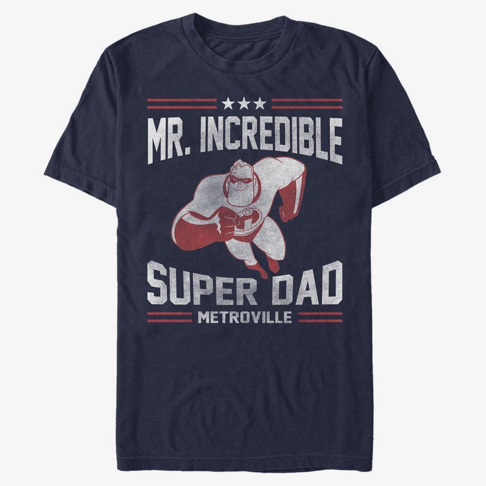 T-shirts Merch Pixar Incredibles - Sporty Super Dad Unisex T-Shirt Navy Blue
