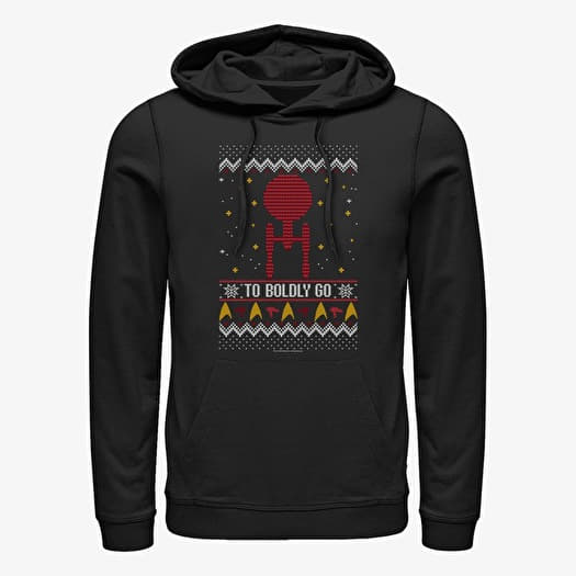 Sweatshirt Merch Paramount Star Trek - To Boldly Sweater Unisex Hoodie Black