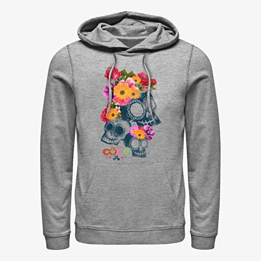 Mikina Merch Pixar Coco - Calaveras Unisex Hoodie Heather Grey