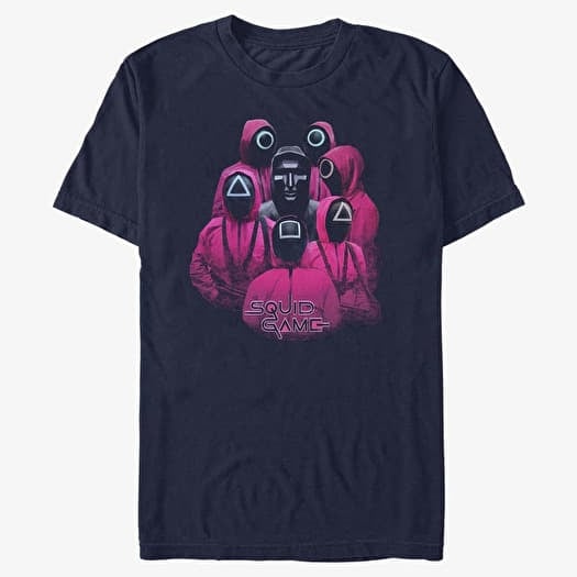 T-shirt Merch Netflix Squid Game - Ring Around the Ringleader Unisex T-Shirt Navy Blue