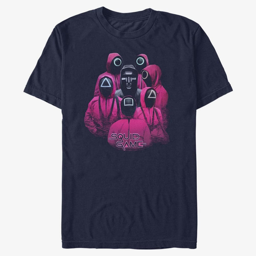 T-shirts Merch Netflix Squid Game - Ring Around the Ringleader Unisex T-Shirt Navy Blue