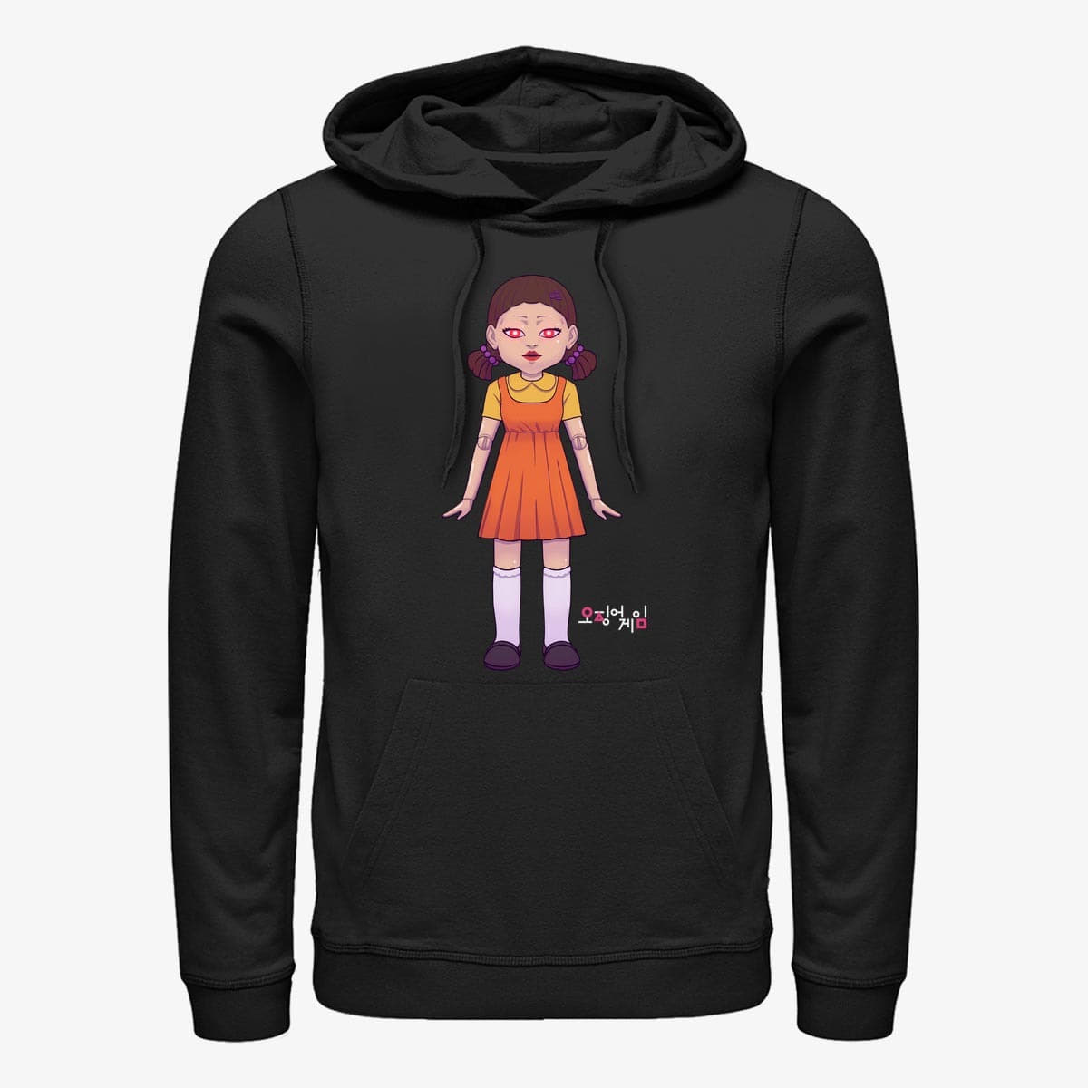Felpe Merch Netflix Squid Game - SG Doll Unisex Hoodie Black