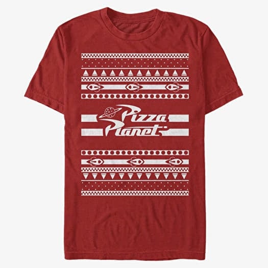 T-shirt Merch Pixar Toy Story - Pizza Planet Ugly Sweater Unisex T-Shirt Red