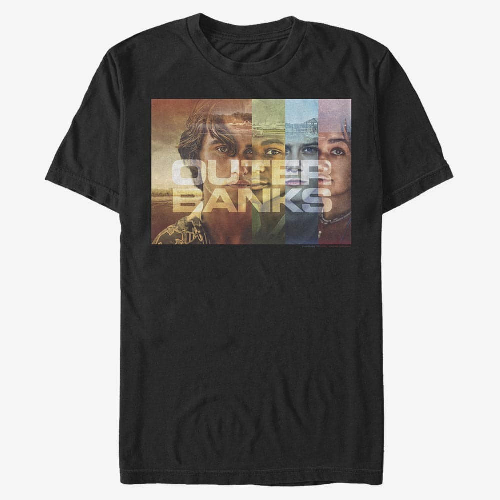 T-shirts Merch Netflix Outer Banks - Outer Banks Cover Poster Unisex T-Shirt Black