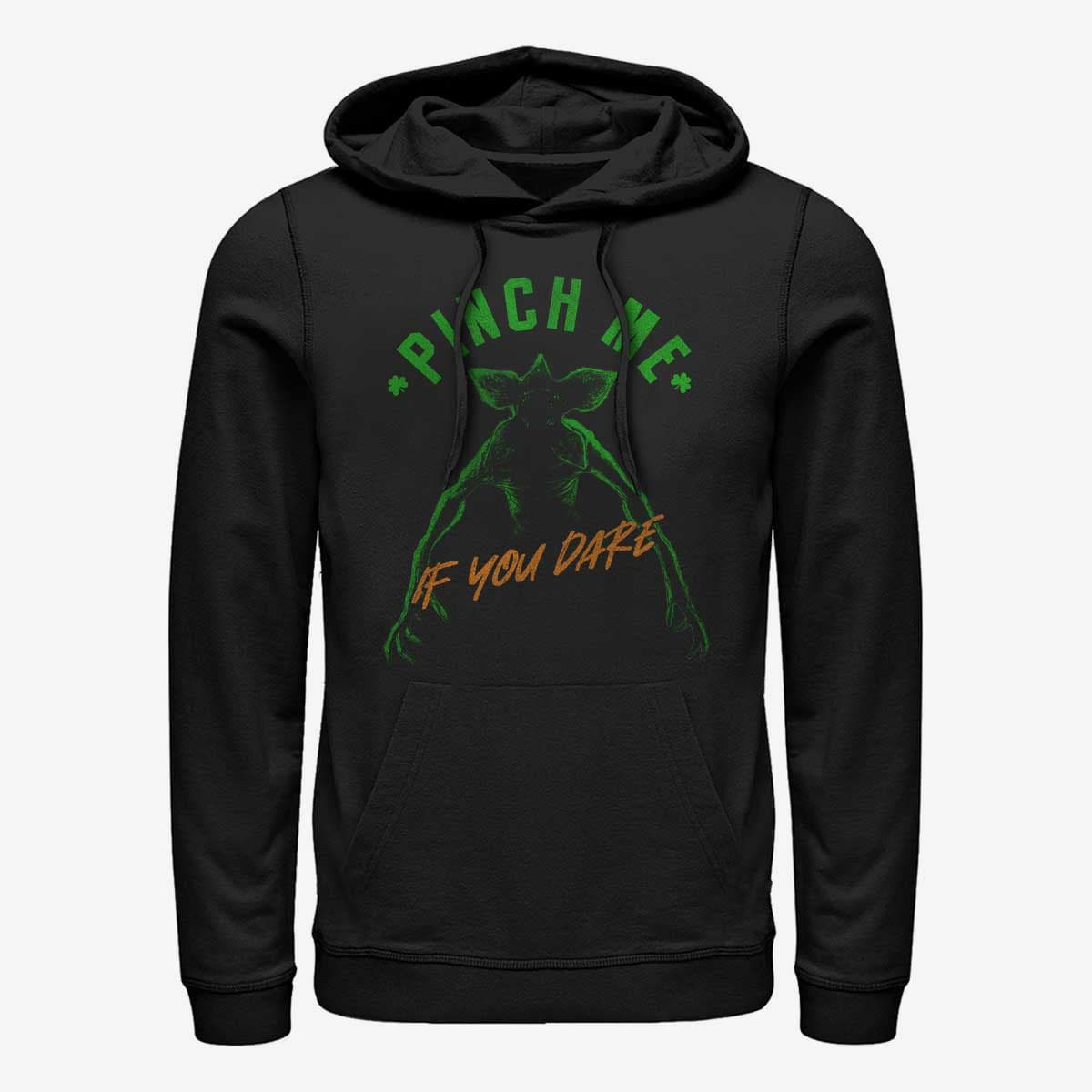 Mikinas ar kapuci un sporta krekli Merch Netflix Stranger Things - PINCH ME IF YOU DARE Unisex Hoodie Black