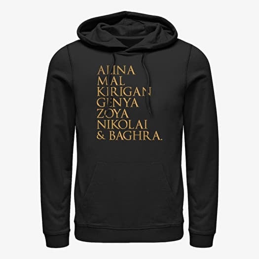 Kampsun Merch Netflix Shadow and Bone - Shadow and Bone Character Stack Unisex Hoodie Black