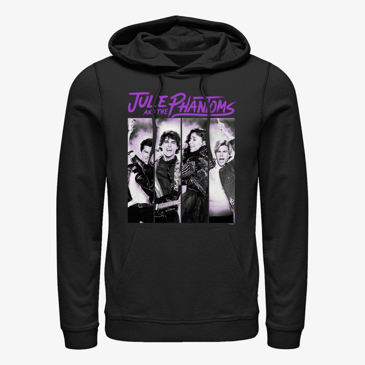 Hoodies and sweatshirts  Merch Netflix Julie And The Phantoms - Panel Band Unisex Hoodie Black