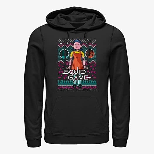 Sweatshirt Merch Netflix Squid Game - Red Light Green Unisex Hoodie Black