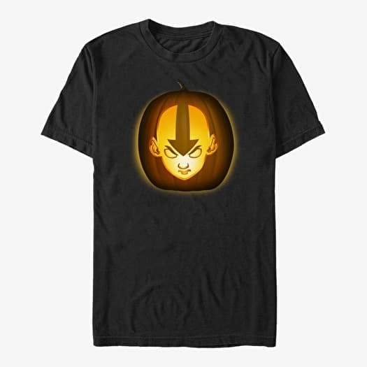 T-shirt Merch Paramount Avatar: The Last Airbender - Aang-O-Lantern Unisex T-Shirt Black