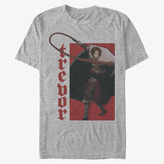 T-shirt Merch Netflix Castlevania - Hero Trevor Unisex T-Shirt Heather Grey