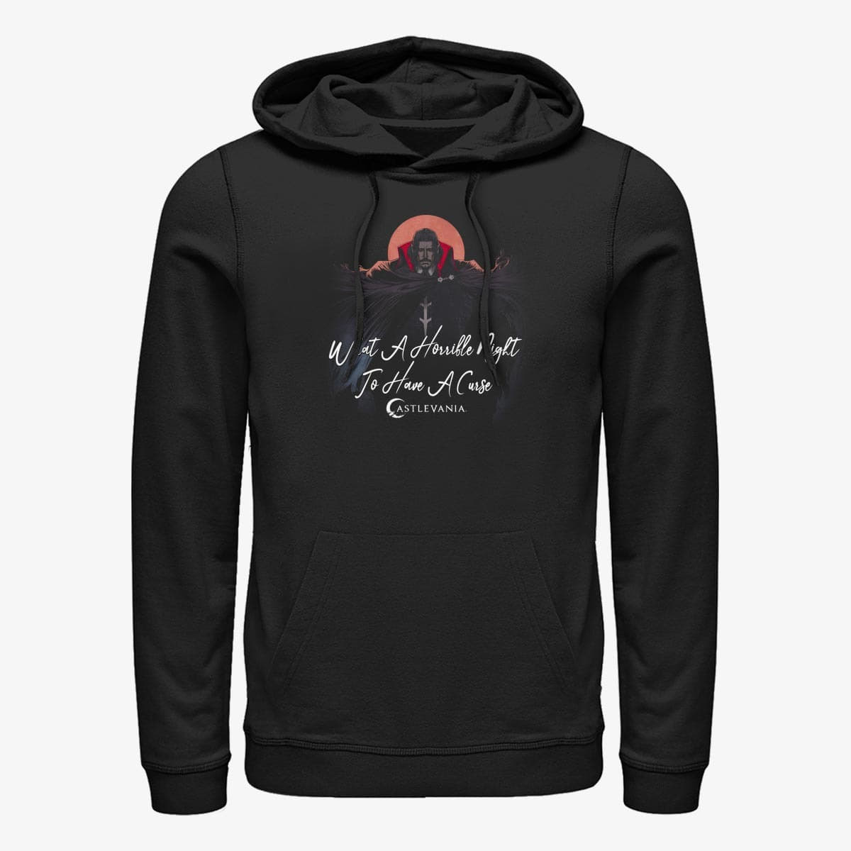 Hoodies and sweatshirts  Merch Netflix Castlevania - Horrible Night To Have A Curse Unisex Hoodie Black
