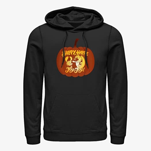 Sweat-shirt Merch Paramount The Ren & Stimpy Show - Ren and Stimpy Pumpkin Unisex Hoodie Black