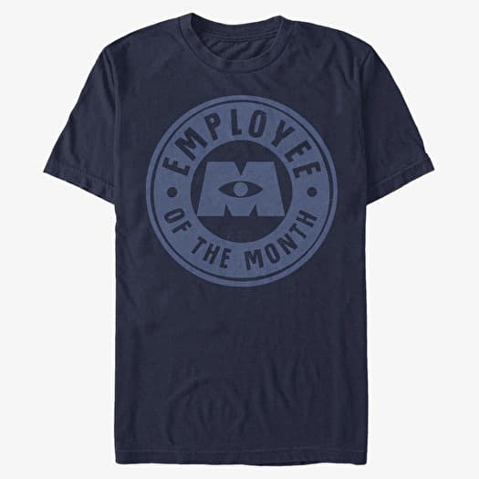 Тениска Merch Pixar Monsters At Work - Employee Badge Unisex T-Shirt Navy Blue