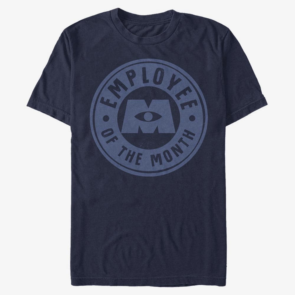 T-Shirts Merch Pixar Monsters At Work - Employee Badge Unisex T-Shirt Navy Blue