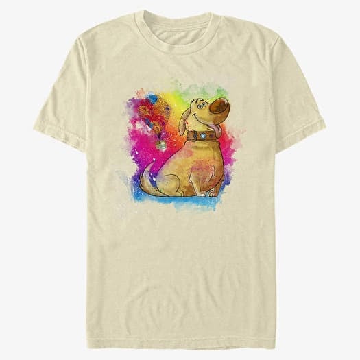 Μπλουζάκι Merch Pixar Up - Dug Watercolor Balloons Unisex T-Shirt Natural