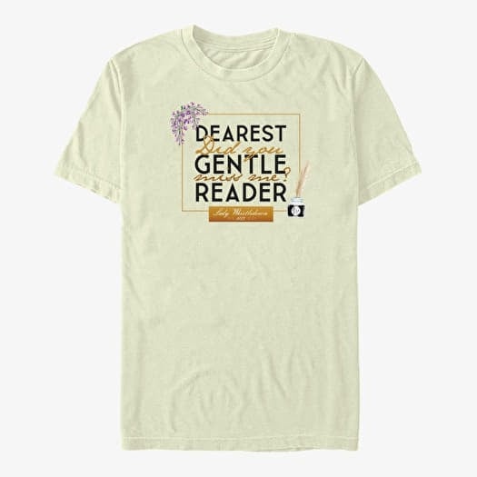 Tričko Merch Netflix Bridgerton - Dearest Gentle Reader Unisex T-Shirt Natural
