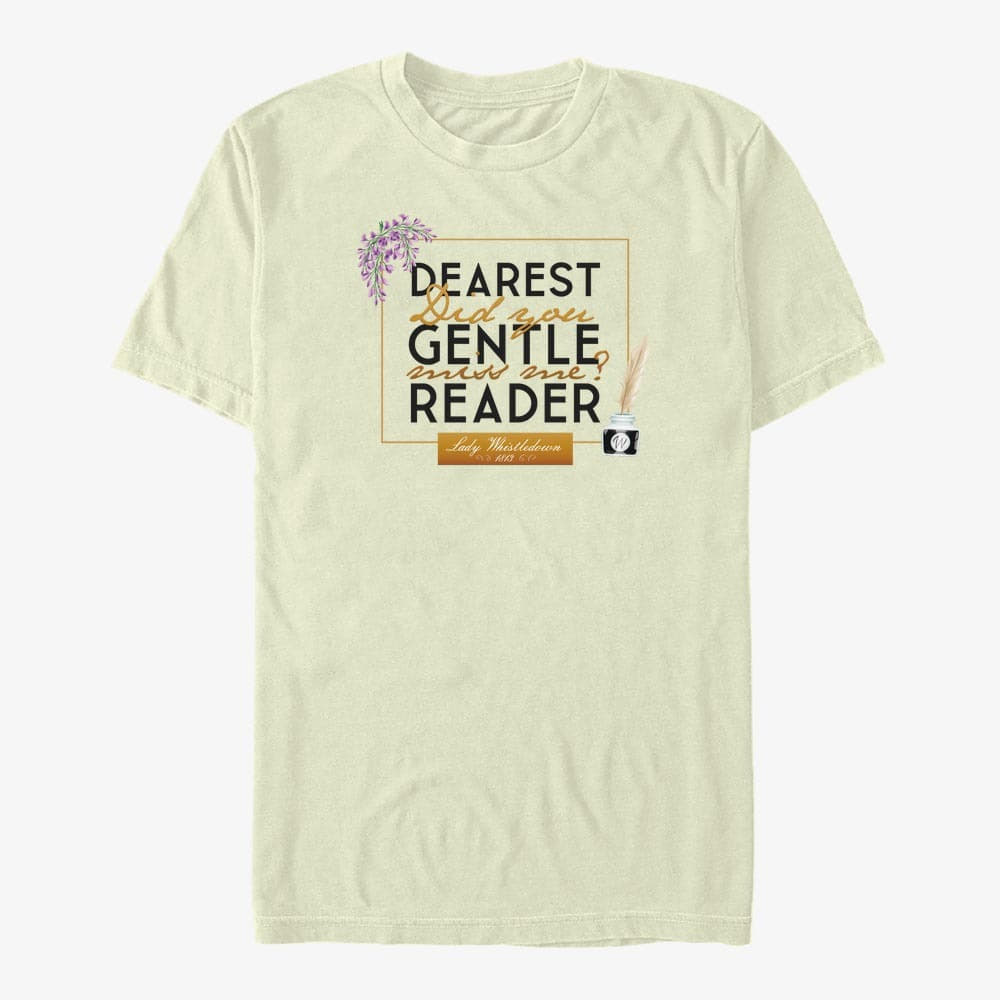 majice kratkih rukava Merch Netflix Bridgerton - Dearest Gentle Reader Unisex T-Shirt Natural