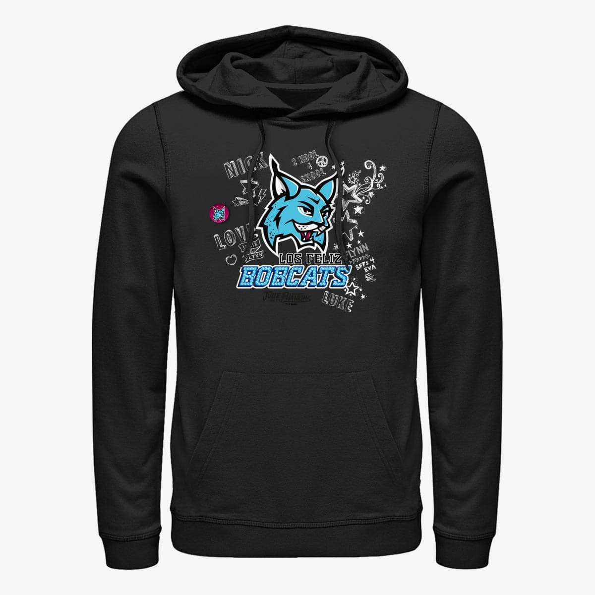 Hoodies and sweatshirts  Merch Netflix Julie And The Phantoms - Los Feliz Doodles Unisex Hoodie Black