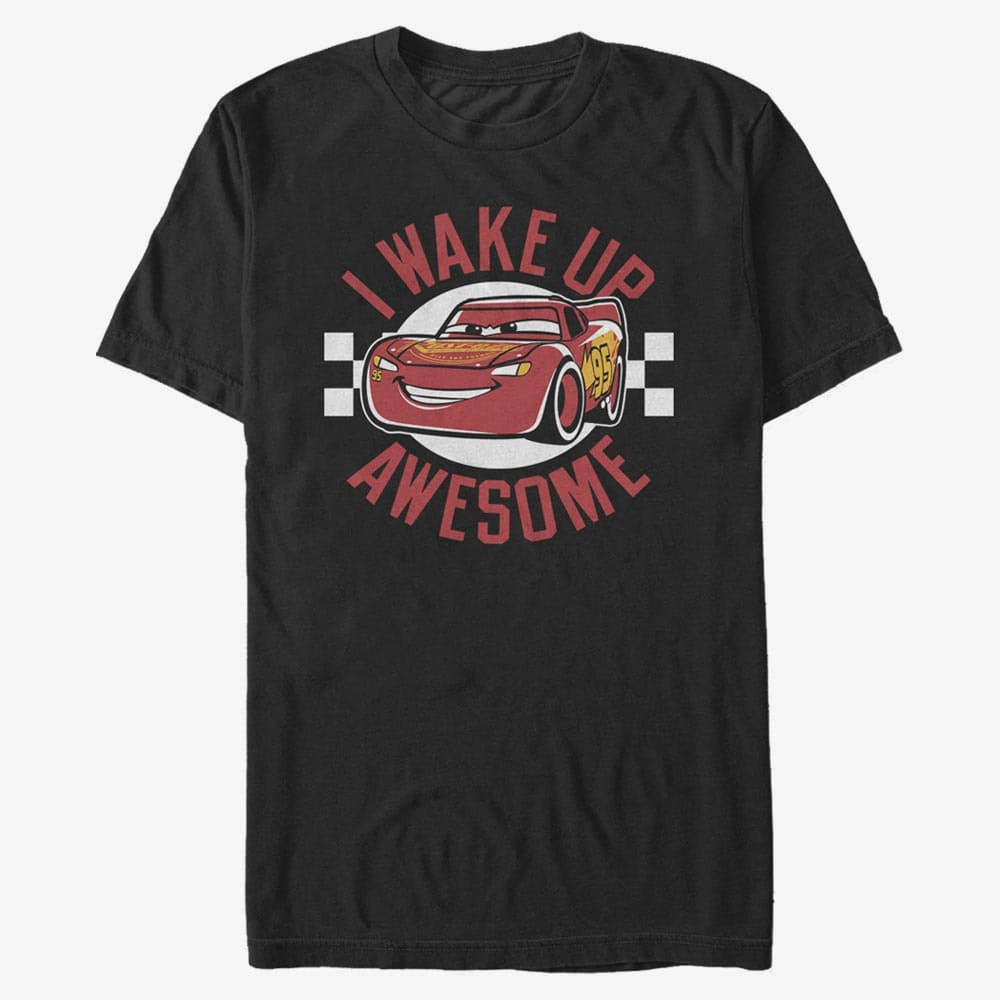 T-särgid Merch Pixar Cars 3 - Wake Up Awesome Unisex T-Shirt Black