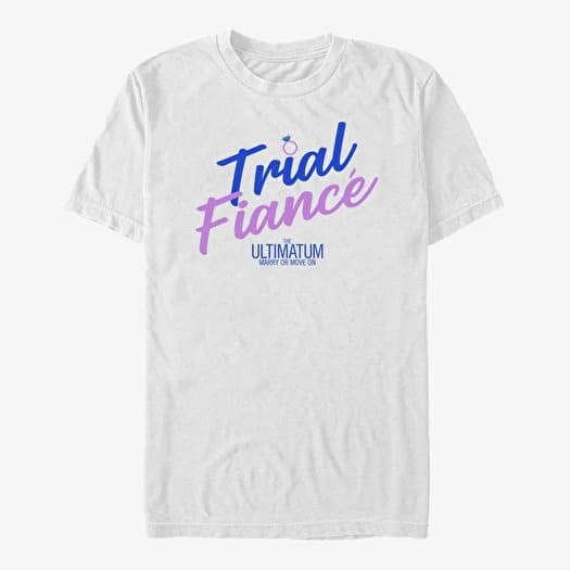 Tričko Merch Netflix The Ultimatum - TRIAL FIANCE Unisex T-Shirt White