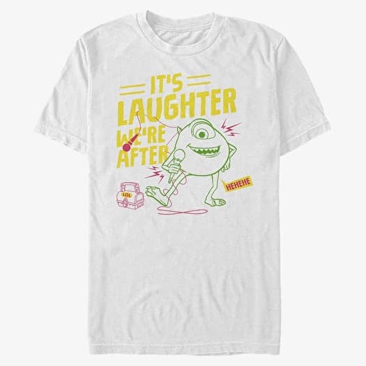T-shirt Merch Pixar Monsters At Work - Mike's Comedy Unisex T-Shirt White