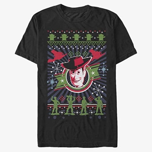 Majica Merch Pixar Toy Story 1-3 - Winter Stitches Unisex T-Shirt Black