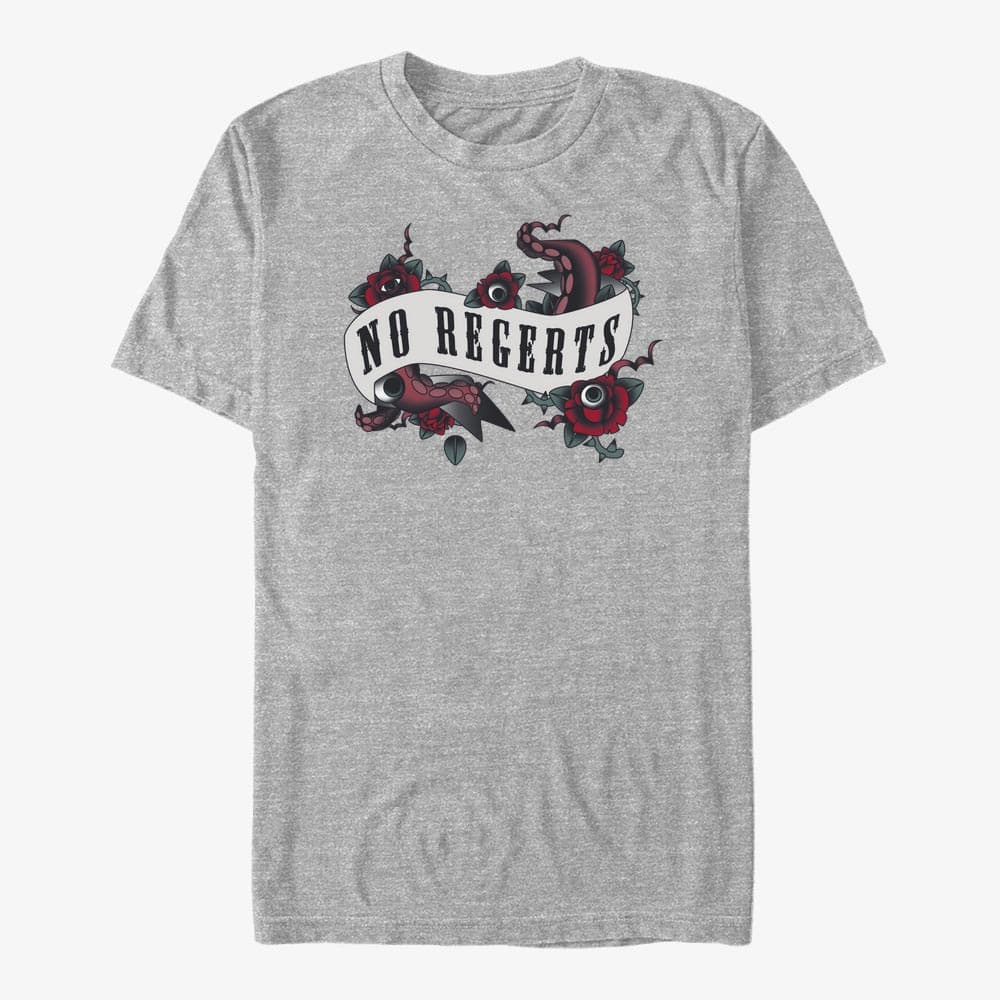 Trička Merch MGM The Addams Family - No Regrets Unisex T-Shirt Heather Grey