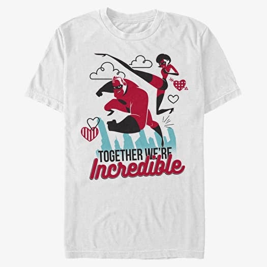 Camiseta Merch Pixar Incredibles - Together Incredible Unisex T-Shirt White