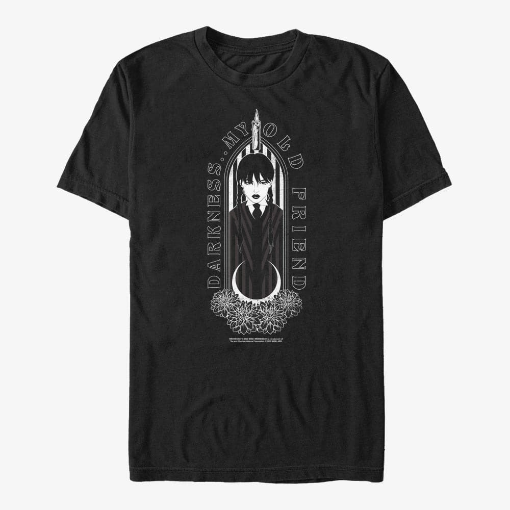 T-shirts Merch MGM Wednesday - Friend Of Darkness Unisex T-Shirt Black