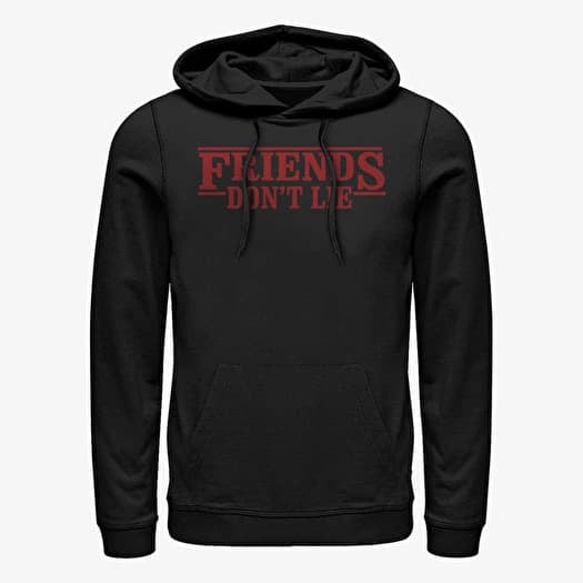 Sweatshirt Merch Netflix Stranger Things - Friends Dont Lie Unisex Hoodie Black