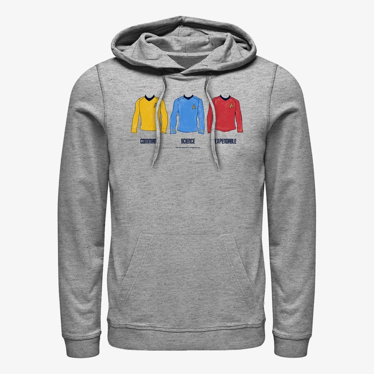 Hupparit ja collegepaidat Merch Paramount Star Trek - Divisions Unisex Hoodie Heather Grey