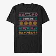 Merch Netflix Squid Game - DAGALOG COOKIE UGLY SWEATER Unisex T-Shirt Black