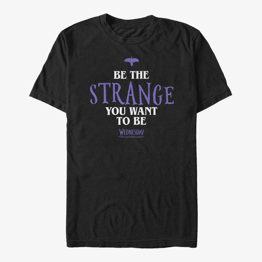 T-shirts Merch MGM Wednesday - Be the Strange Unisex T-Shirt Black