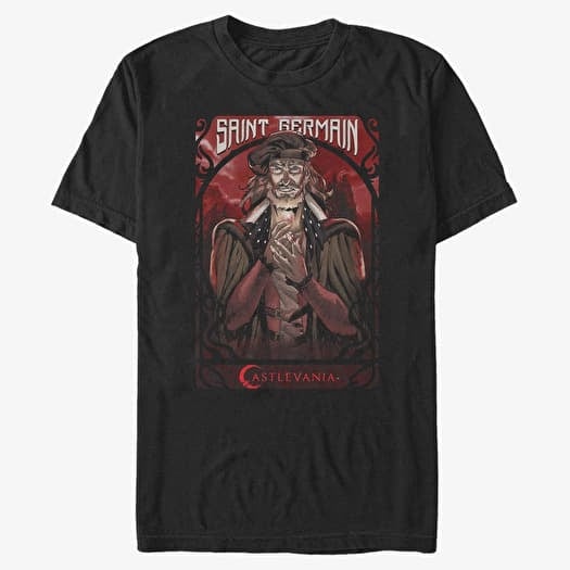 T-shirt Merch Netflix Castlevania - Saint Germain Unisex T-Shirt Black