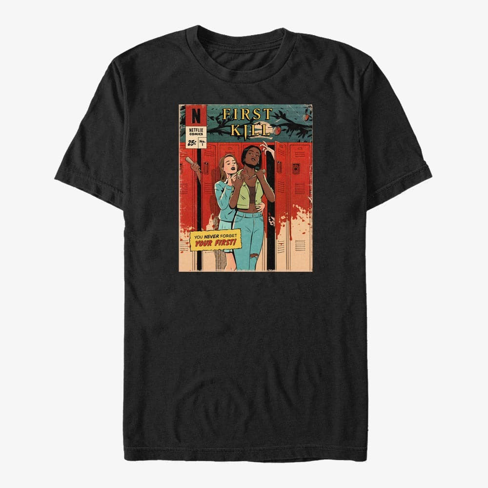 T-shirts Merch Netflix First Kill - FK comic cover Unisex T-Shirt Black